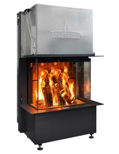 Plieninis židinio ugniakuras Spartherm Premium A-3RL-80h, trimis stiklais (d.200)