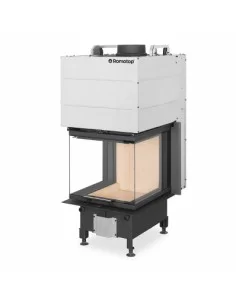 Židinio ugniakuras trijų stiklų HEAT U 3g L 50.52.50.21 stiklo aukštis 52cm, pakel. durelėmis ir montav. Rėmu