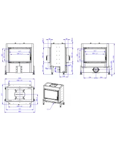 Plieninis židinio ugniakuras Romotop Dynamic DT3H01 66.44.01