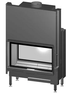 Plieninis židinio ugniakuras Spartherm Premium V-FD-87h, dviem fasadais