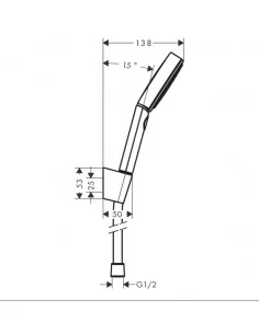 Dušo komplektas Pulsify Select S 105 3jet, HANSGROHE