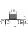 Trapo TECEdrainpoint S 110 komplektas, plokščias