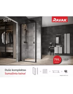 Dušo kabinos komplektas SET 1, RAVAK