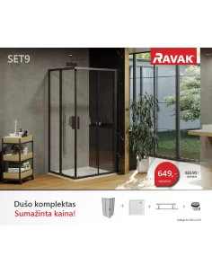 Dušo kabinos komplektas SET 9, RAVAK