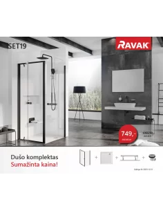 Dušo kabinos komplektas SET 19, RAVAK