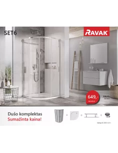 Dušo kabinos komplektas SET 6, RAVAK