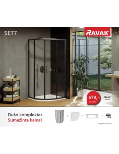 Dušo kabinos komplektas SET 7, RAVAK