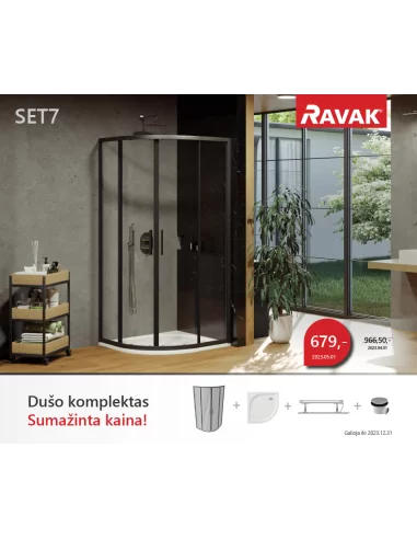 Dušo kabinos komplektas SET 7, RAVAK