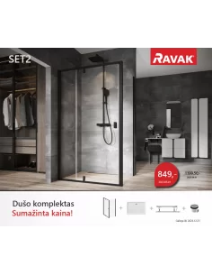 Dušo kabinos komplektas SET 2, RAVAK