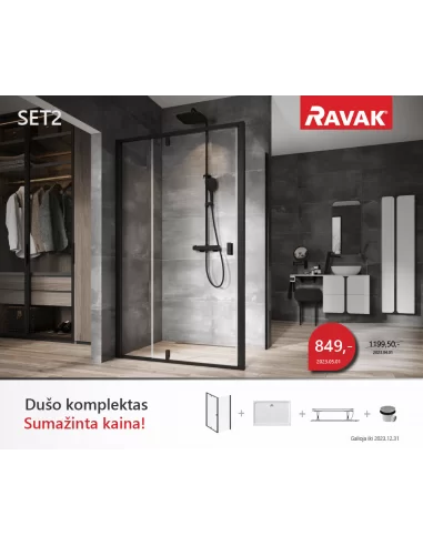 Dušo kabinos komplektas SET 2, 5 in 1...