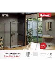 Dušo kabinos komplektas SET 13, RAVAK