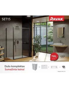 Dušo kabinos komplektas SET 15, RAVAK