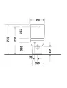 Unitazas pastatomas Durastyle Rimless su Soft close dangčiu, DURAVIT