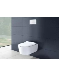 Pakabinamas unitazas Villeroy & Boch AVENTO su TECEbase rėmu ir nuleidimo plokštele