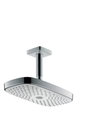Dušo galva stacionari iš lubų Raindance Select E 300 2 jet chromas/baltas, Hansgrohe