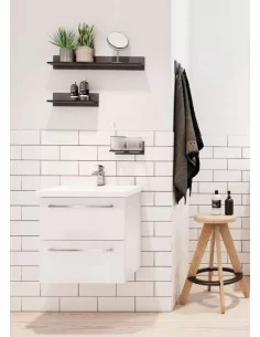 Spintelė su praustuvu SCANDIC 51cm, balta, Raguvos Baldai