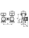 Prijungimo mazgas H 3/4", tiesus, Herz