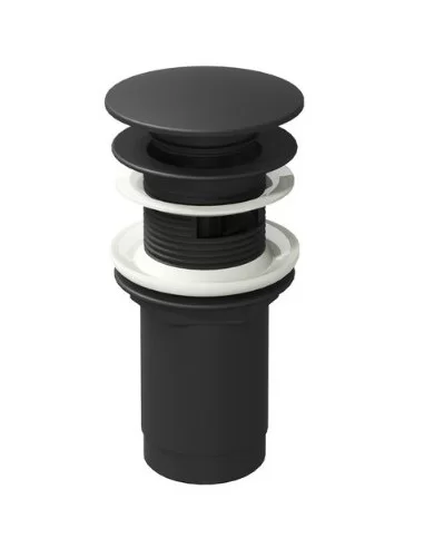 Praustuvo sifono galvutė ClickClack, juoda, RAVAK