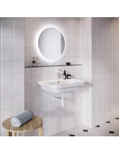 Praustuvas Chrome 650 su persipylimu, RAVAK