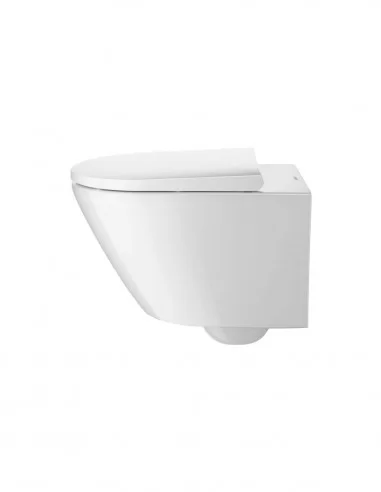 Pakabinamas unitazas Duravit D-Neo su TECEbase rėmu ir nuleidimo plokštele