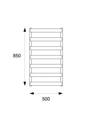 Elektrinis rankšluosčių džiovintuvas WIX TWIST 850x500 mm, Terma