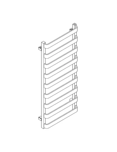 Elektrinis rankšluosčių džiovintuvas WIX TWIST 1110x500 mm, Terma