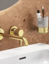 Laikiklis su stikline,mat. aukso sp., IDEAL STANDARD