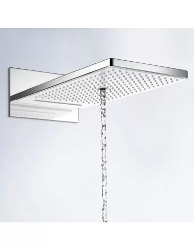 Dušo galva stacionari iš sienos Rainmaker Select 580 3 jet chromas/baltas, Hansgrohe