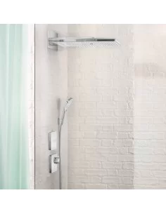 Dušo galva stacionari iš sienos Rainmaker Select 580 3 jet chromas/baltas, Hansgrohe