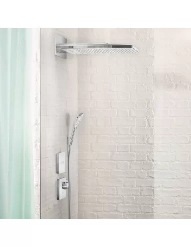 Dušo galva stacionari iš sienos Rainmaker Select 580 3 jet chromas/baltas, Hansgrohe