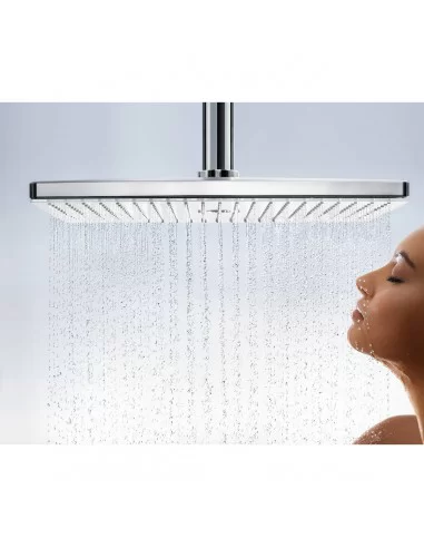 Dušo galva stacionari iš lubų Rainmaker Select 460 3 jet chromas/baltas, Hansgrohe