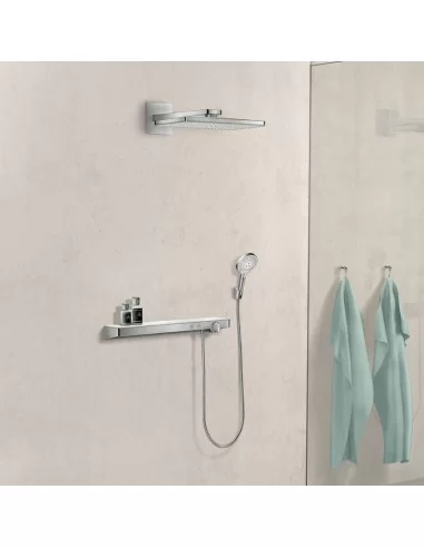 Dušo galva stacionari iš sienos Rainmaker Select 460 1 jet chromas/baltas, Hansgrohe