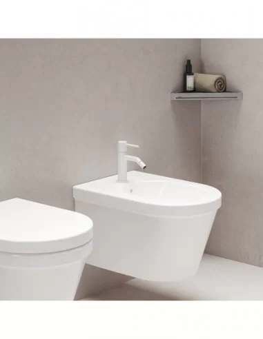 Bidė maišytuvas ESPIRIT 154 mm su dugno vožtuvu, Baltas velvetas, RAVAK