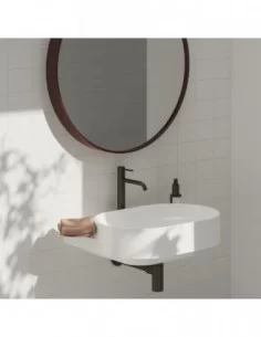 Maišytuvas ESPIRIT 250 mm su BeCool funkcija, Šlifuotas grafito, RAVAK