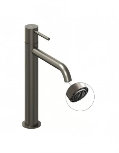 Maišytuvas ESPIRIT 250 mm su BeCool funkcija, Šlifuotas grafito, RAVAK