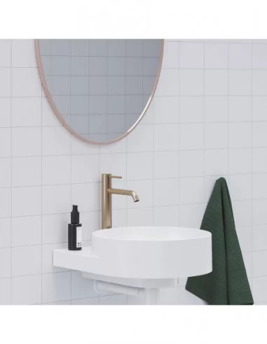 Maišytuvas ESPIRIT 250 mm su BeCool funkcija, Šlifuotas rožinis auksas, RAVAK