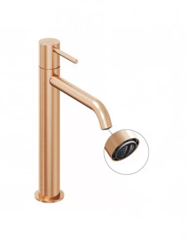 Maišytuvas ESPIRIT 250 mm su BeCool funkcija, Šlifuotas rožinis auksas, RAVAK