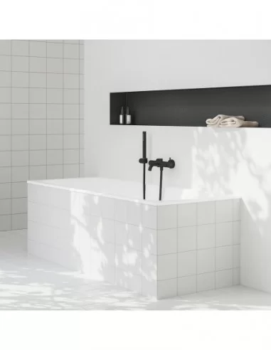 Dušo laikiklis Chrome, Juodas matinis, RAVAK