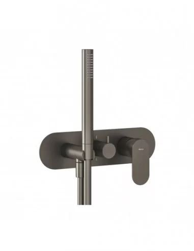 Maišytuvas Eleganta, be dušo, Šlifuotas grafito, RAVAK