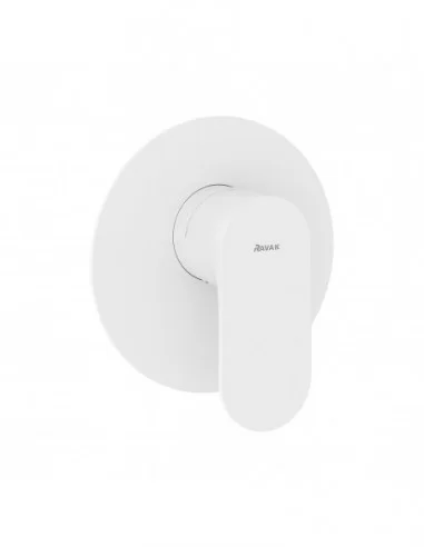 Termostatinis potinkinis dušo maišytuvas Eleganta, su jungikliu, Baltas velvetas, RAVAK