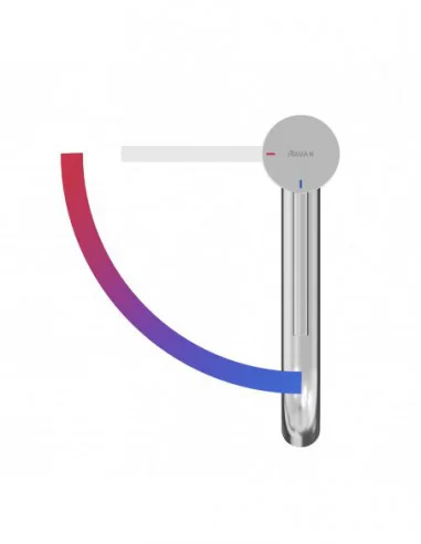 Maišytuvas ESPIRIT 340 mm su BeCool funkcija, Blizgus chromas, RAVAK