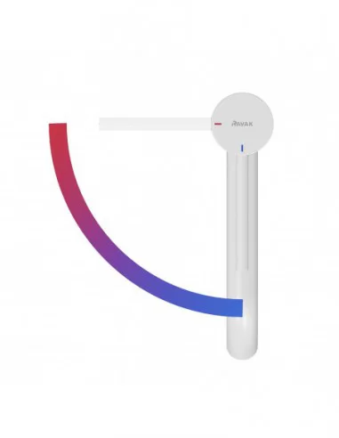 Maišytuvas ESPIRIT 340 mm su BeCool funkcija, Baltas velvetas, RAVAK