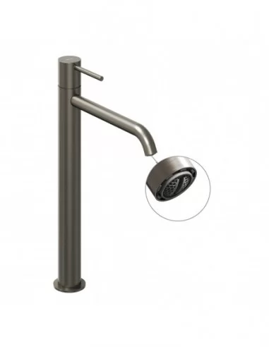 Maišytuvas ESPIRIT 340 mm su BeCool funkcija, Šlifuotas grafito, RAVAK