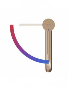 Maišytuvas ESPIRIT 340 mm su BeCool funkcija, Šlifuotas rožinis auksas, RAVAK