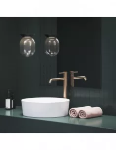 Maišytuvas ESPIRIT 340 mm su BeCool funkcija, Šlifuotas rožinis auksas, RAVAK