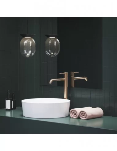 Maišytuvas ESPIRIT 340 mm su BeCool funkcija, Šlifuotas rožinis auksas, RAVAK