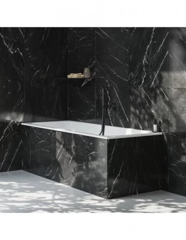 Dušo laikiklis su išvadu vandeniui 706.00, Juodas matinis, RAVAK