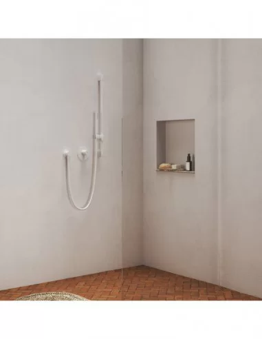 Sieninis išvadas dušui 701.00, Baltas velvetas, RAVAK