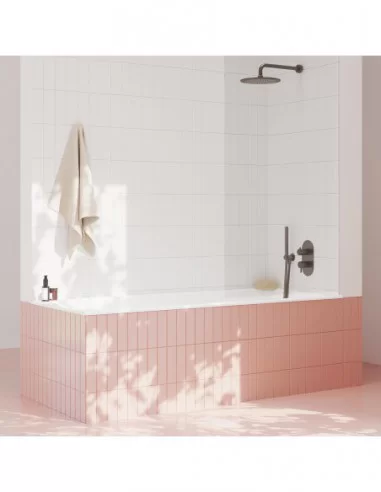 Trijų dalių maišytuvasS ESPIRIT, BE dušo komplekto, Šlifuotas grafito, RAVAK