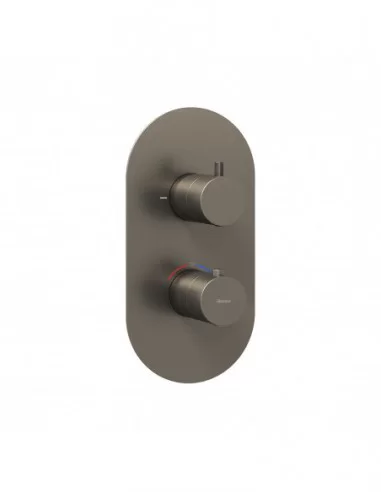 Termostatinis potinkinis vonios/dušo maišytuvas ESPIRIT, Šlifuotas grafito, RAVAK